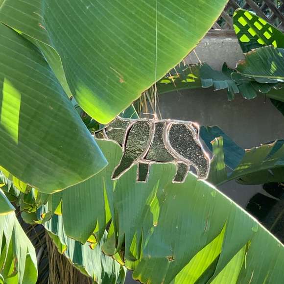 Black Bear Stained Glass Small Sun Catcher - Picture 3 of 12
